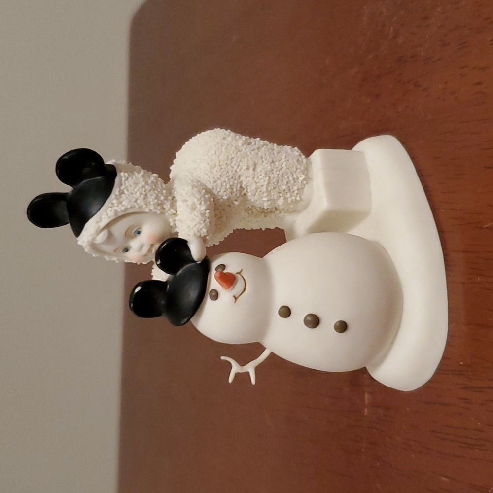 Snowbabies Department 56 Mickey Mouse Be Like Mickey Too Snowman figurine